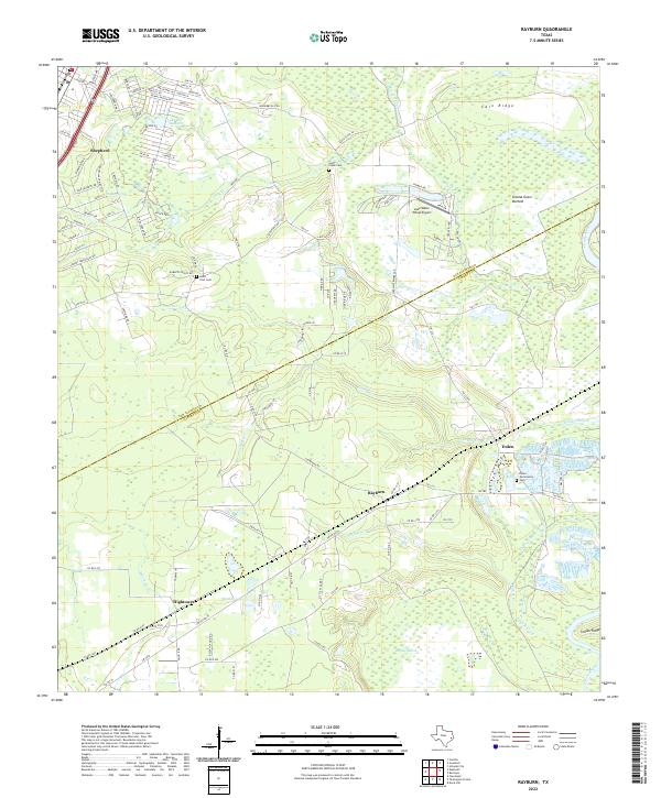 Rayburn topographic map thumbnail