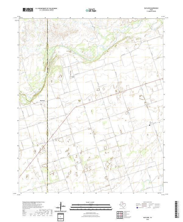 Rayland topographic map thumbnail