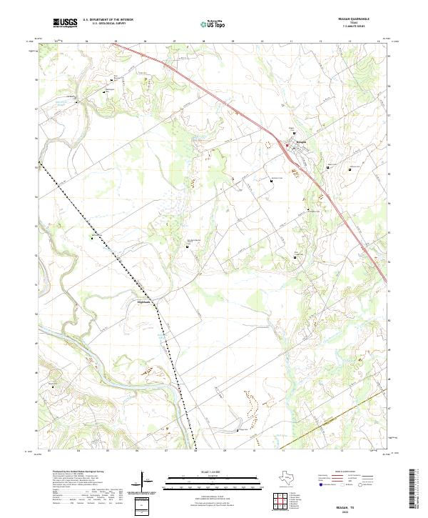 Reagan topographic map thumbnail