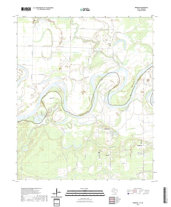 Redbank topographic map thumbnail