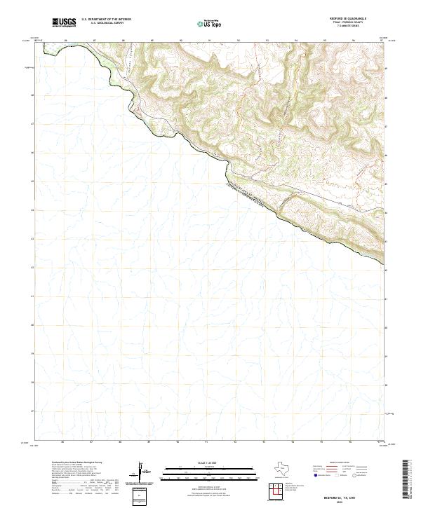 Redford SE 2022 topographic map thumbnail