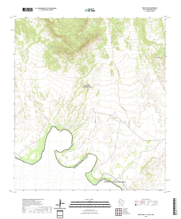 Reed Camp topographic map thumbnail