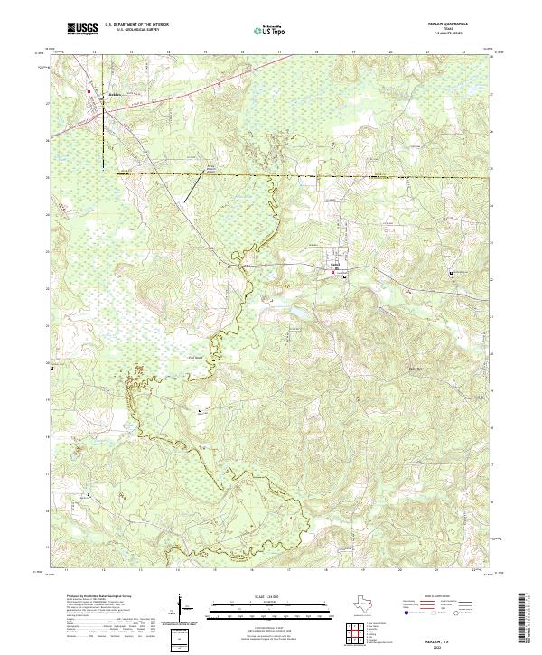 Reklaw topographic map thumbnail