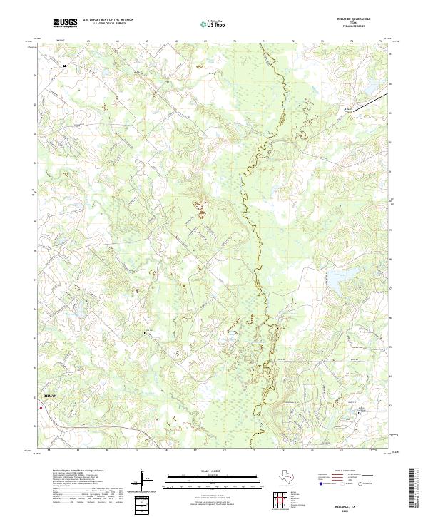 Reliance topographic map thumbnail