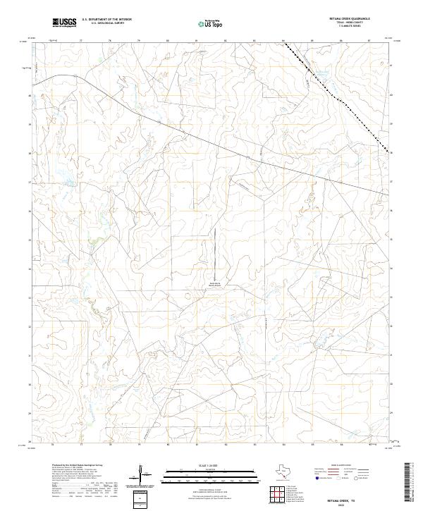 Retama Creek topographic map thumbnail