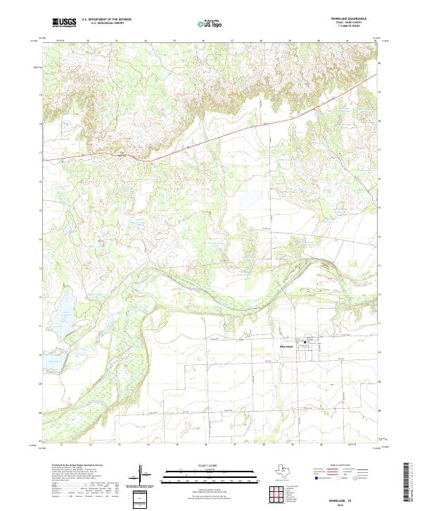 Rhineland topographic map thumbnail