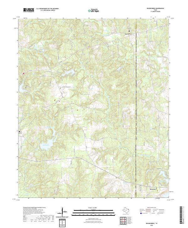 Rhonesboro 2022 topographic map thumbnail