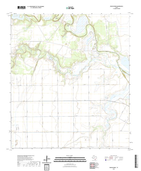 Rincon Bend 2022 topographic map thumbnail