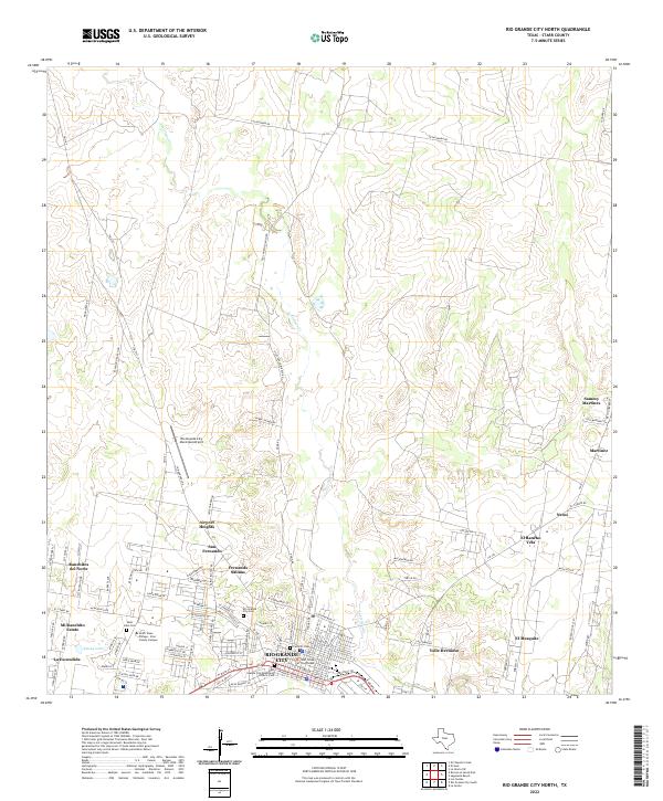 Rio Grande City North topographic map thumbnail