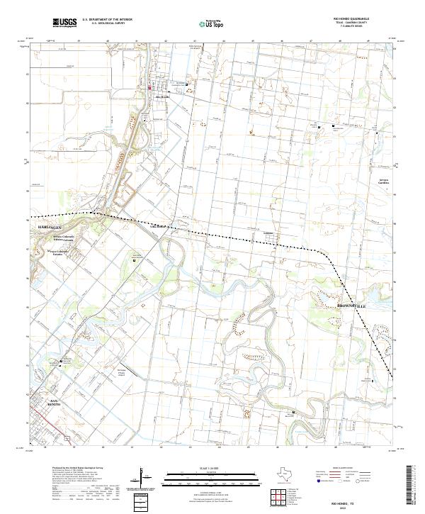 Rio Hondo topographic map thumbnail