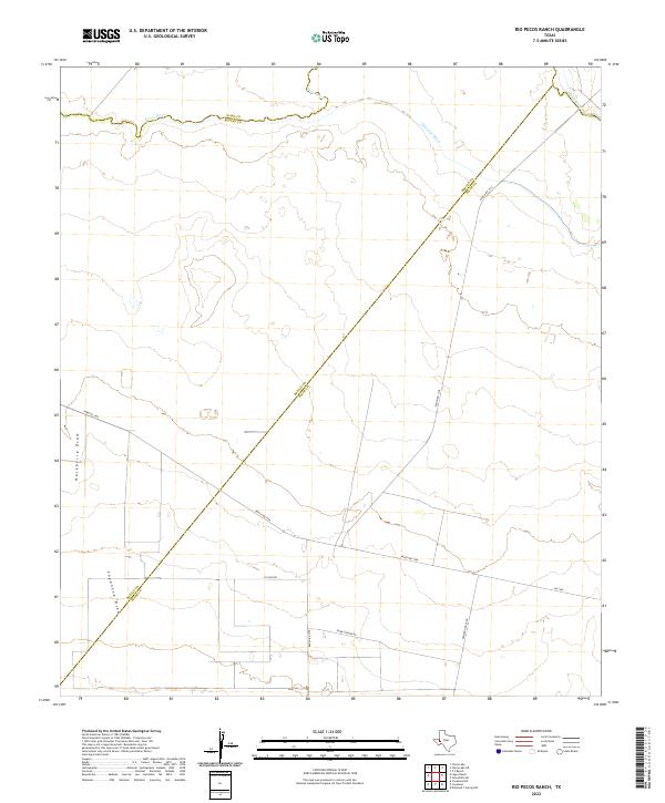 Rio Pecos Ranch 2022 topographic map thumbnail