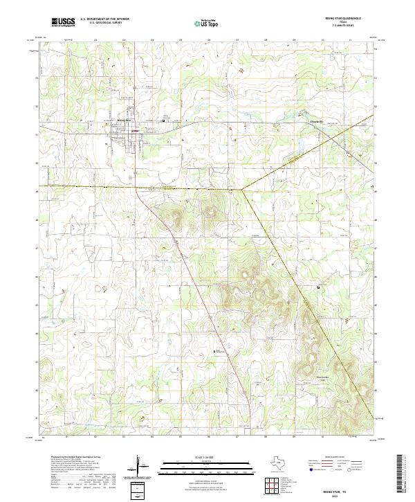 Rising Star topographic map thumbnail