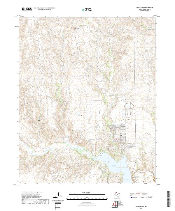 Roach Ranch 2022 topographic map thumbnail