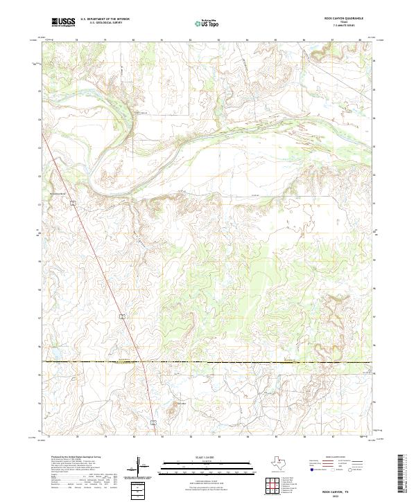 Rock Canyon topographic map thumbnail