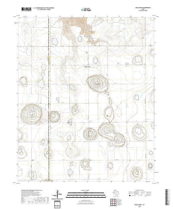 Rock Creek topographic map thumbnail