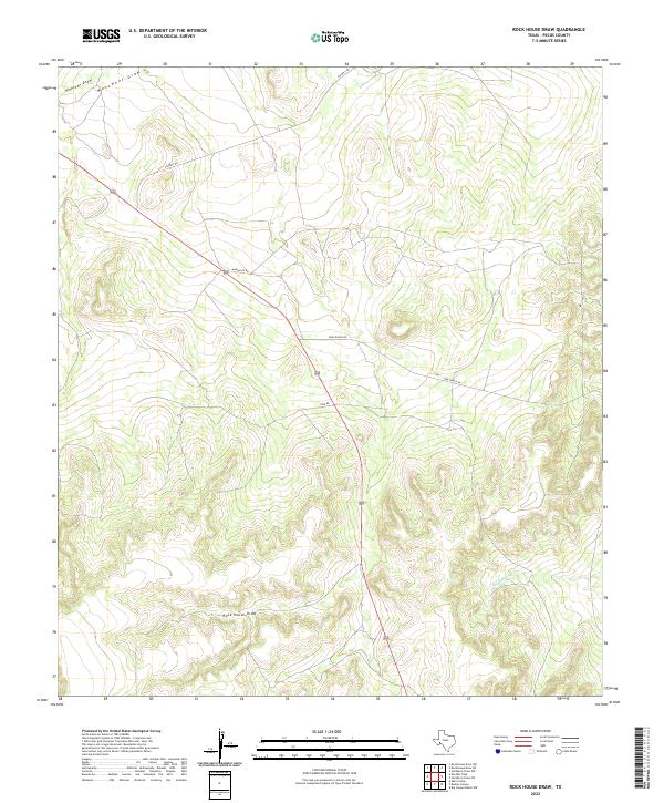 Rock House Draw 2022 topographic map thumbnail