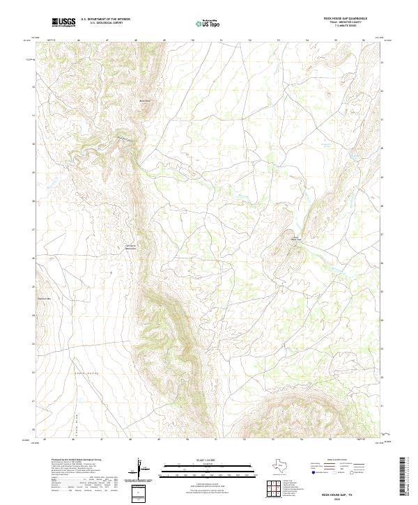 Rock House Gap topographic map thumbnail