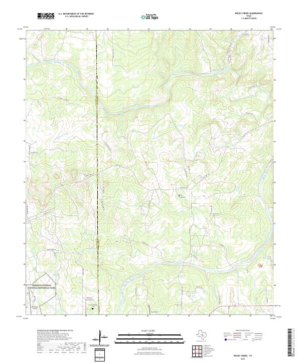 Rocky Creek topographic map thumbnail