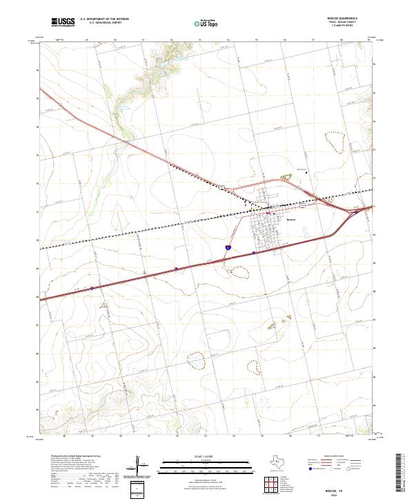 Roscoe topographic map thumbnail