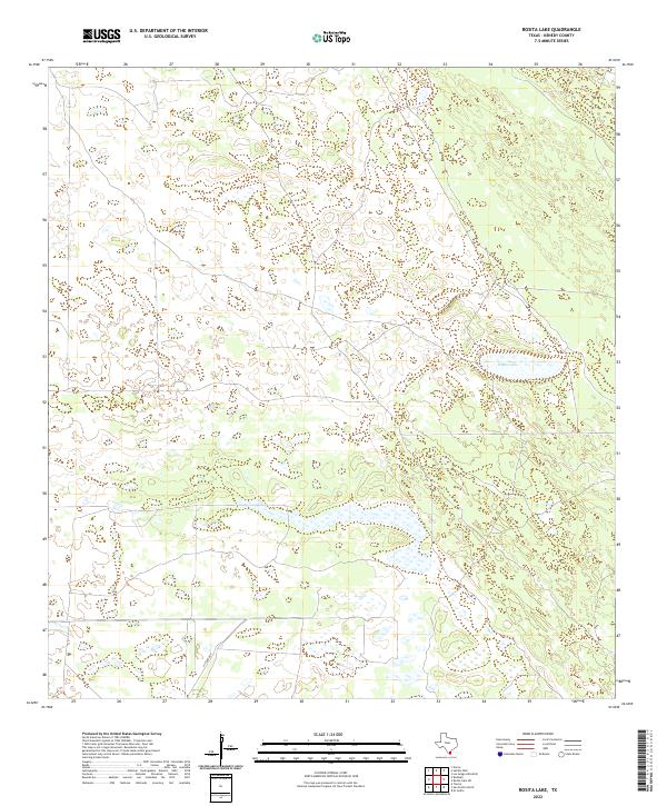 Rosita Lake topographic map thumbnail