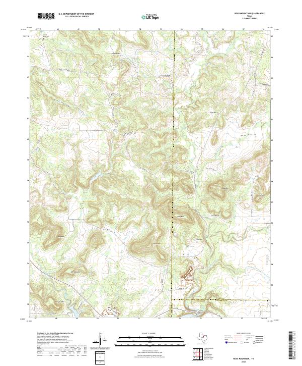 Ross Mountain topographic map thumbnail