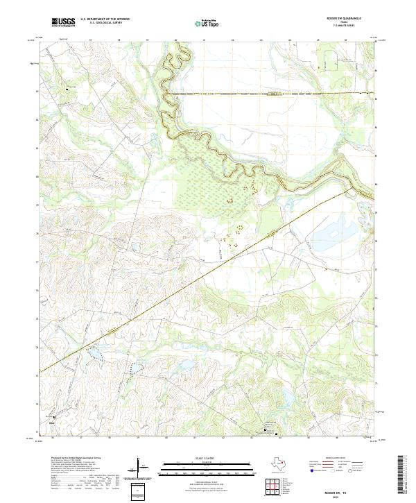 Rosser SW 2022 topographic map thumbnail