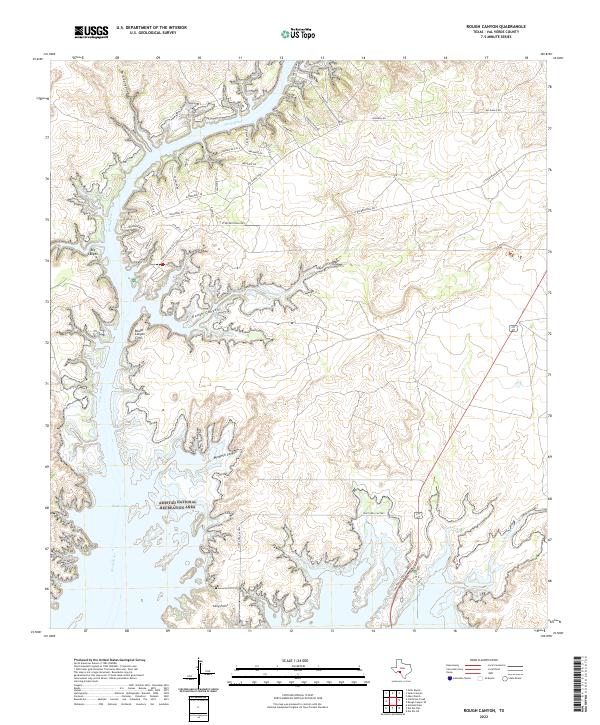 Rough Canyon topographic map thumbnail