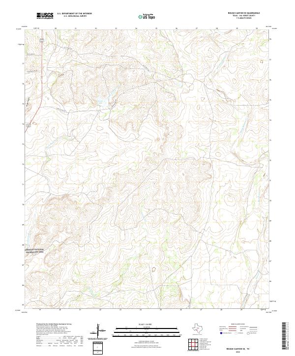 Rough Canyon SE topographic map thumbnail