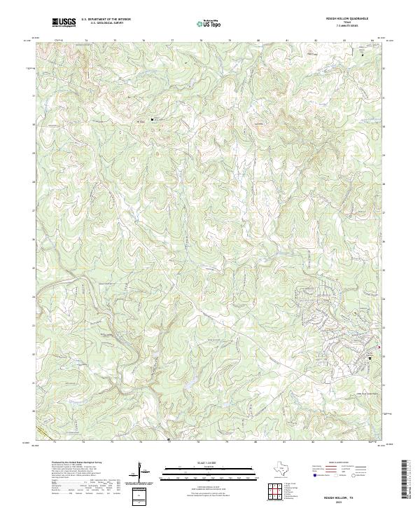 Rough Hollow 2023 topographic map thumbnail