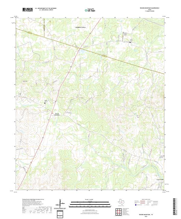 Round Mountain topographic map thumbnail