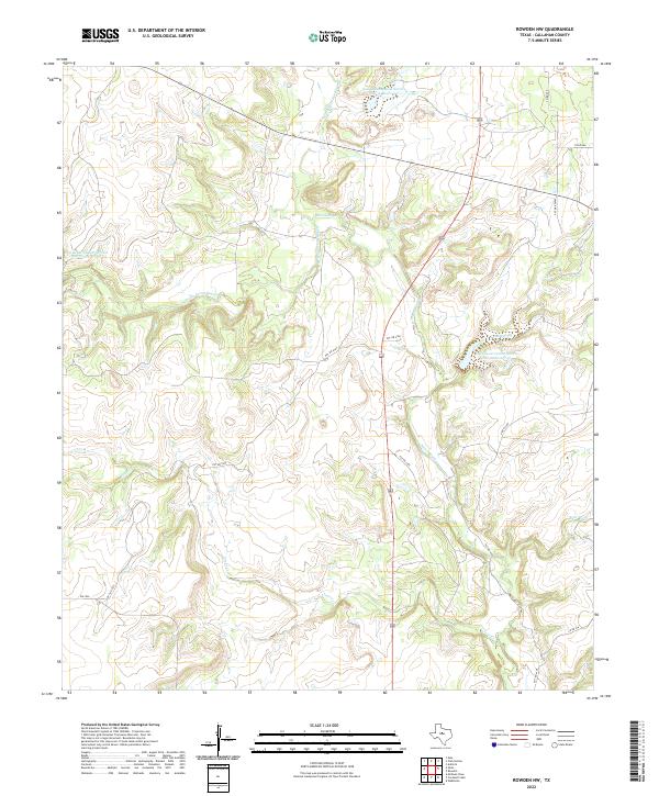 Rowden NW topographic map thumbnail