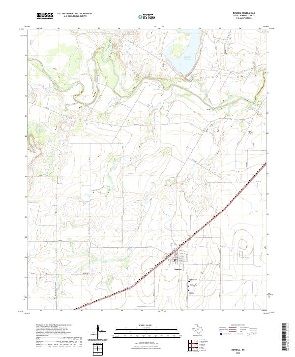 Rowena topographic map thumbnail