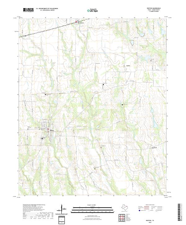 Roxton topographic map thumbnail