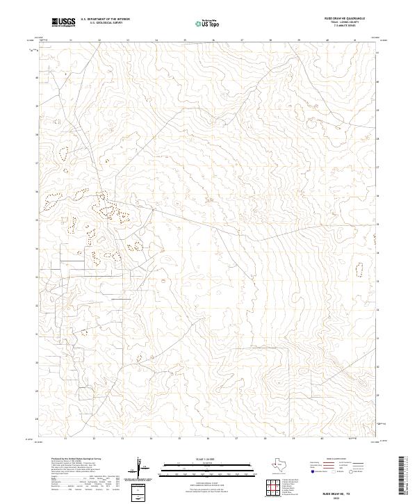 Rudd Draw NE topographic map thumbnail