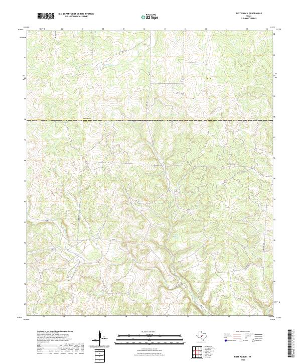 Rust Ranch topographic map thumbnail