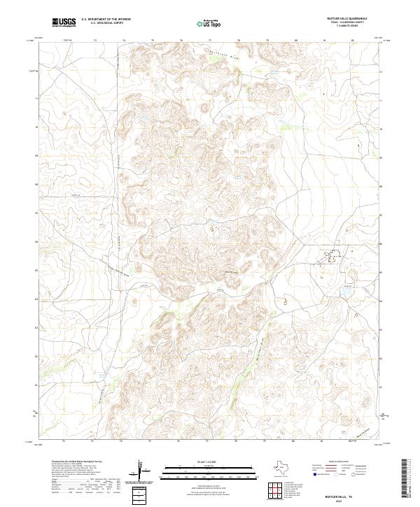 Rustler Hills topographic map thumbnail