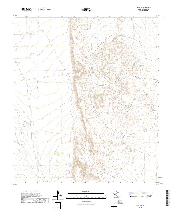 Ryan SW topographic map thumbnail