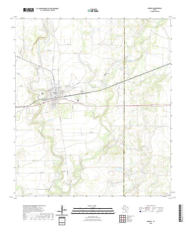 Sabinal topographic map thumbnail