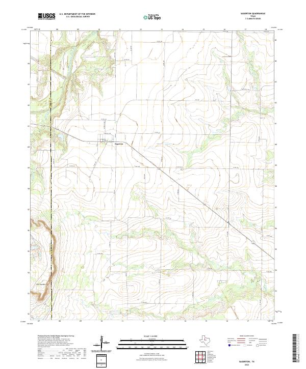 Sagerton topographic map thumbnail