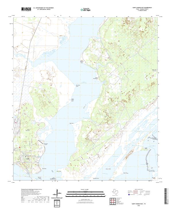 Saint Charles Bay 2022 topographic map thumbnail