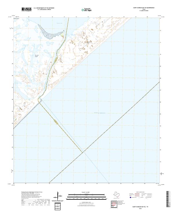 Saint Charles Bay SE 2022 topographic map thumbnail