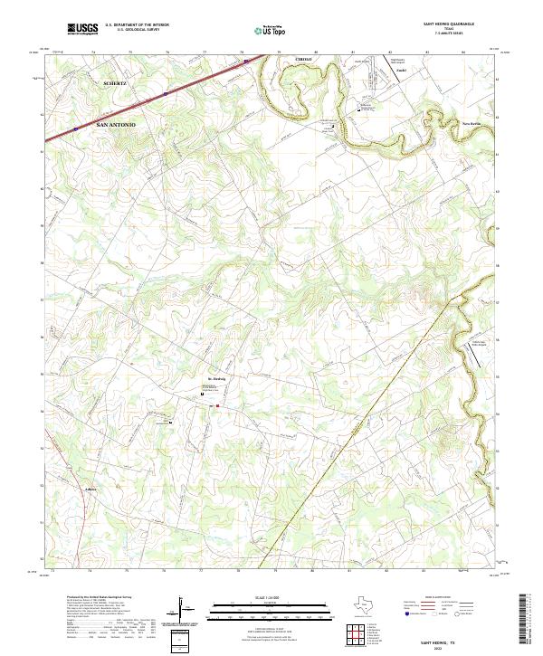 Saint Hedwig topographic map thumbnail