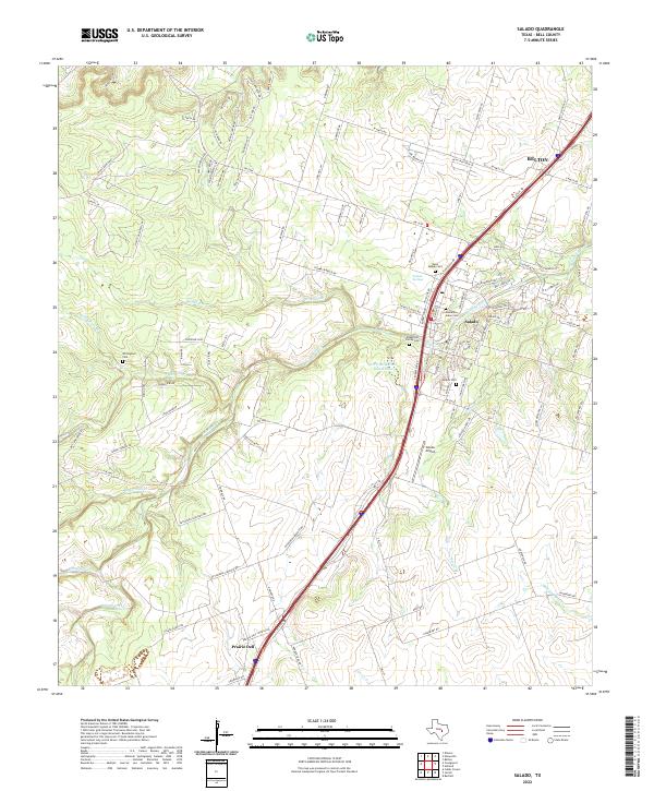 Salado topographic map thumbnail