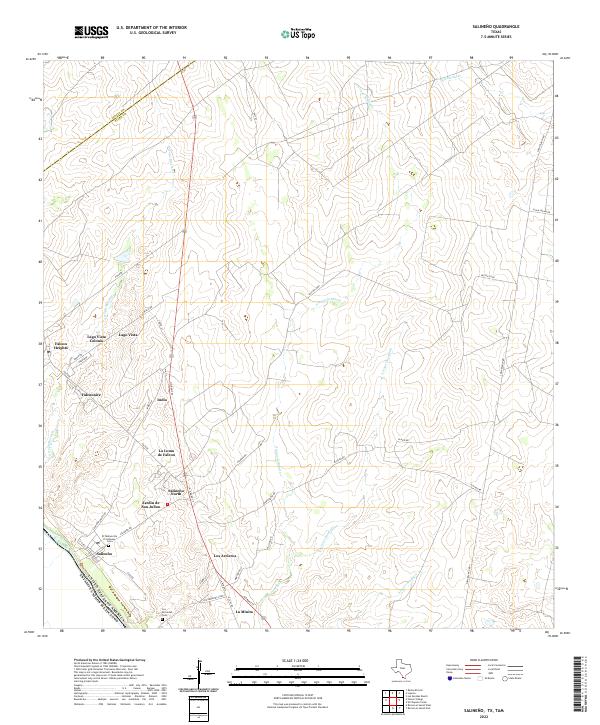 Salineno topographic map thumbnail