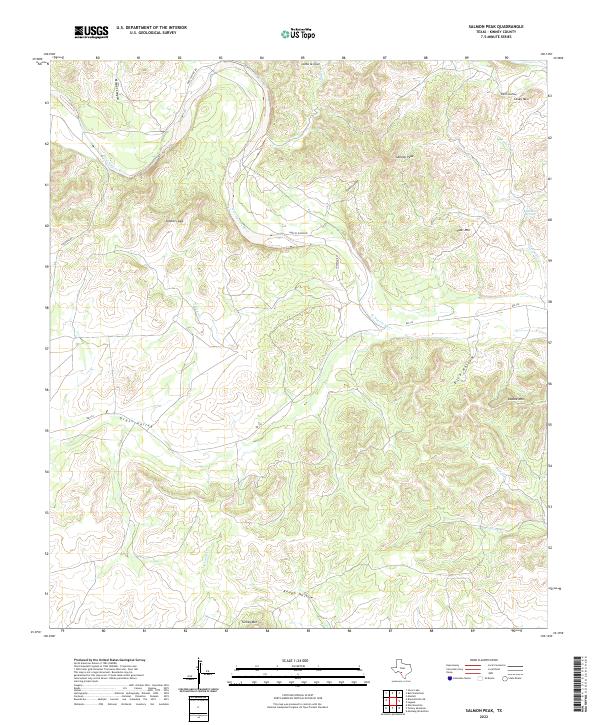Salmon Peak topographic map thumbnail