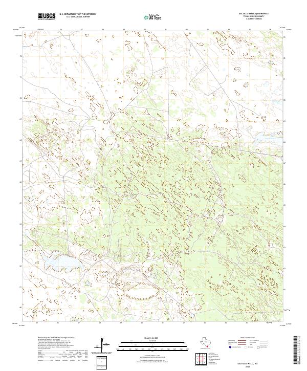 Saltillo Well 2022 topographic map thumbnail