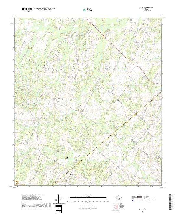 Sample 2022 topographic map thumbnail