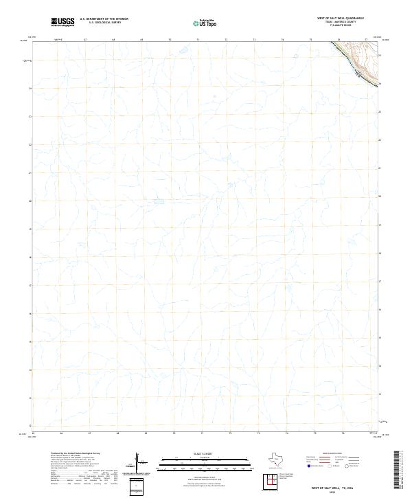 West of Salt Well topographic map thumbnail