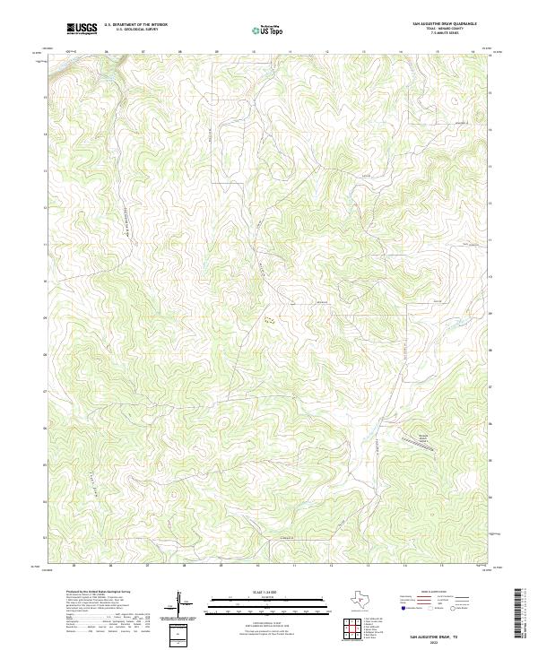 San Augustine Draw topographic map thumbnail