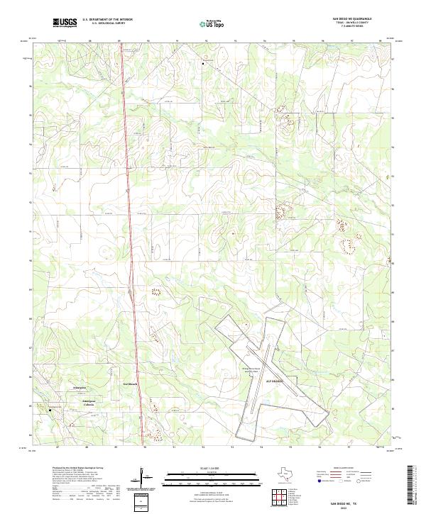 San Diego NE topographic map thumbnail